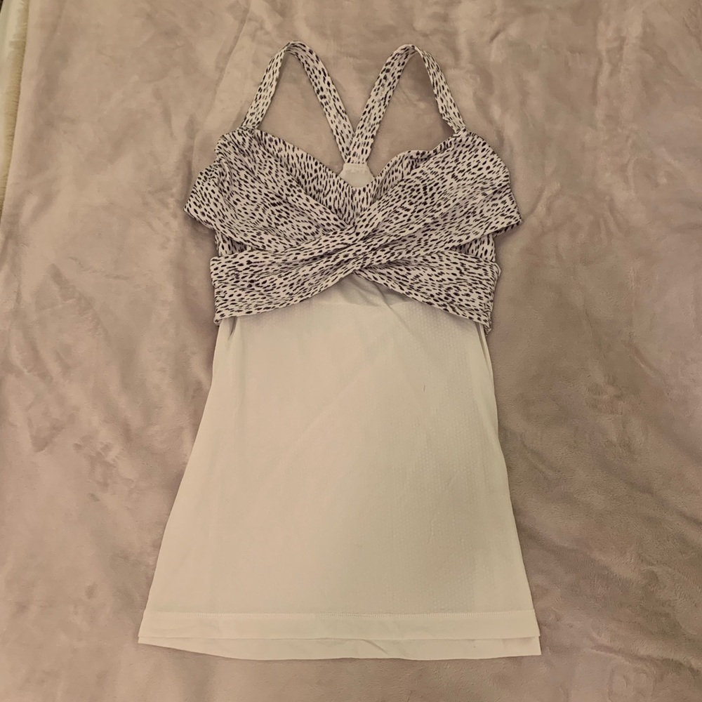 Lulu lemon tank- the fit is super flattering.